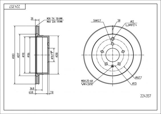 Hart 224 357 - Discofreno autozon.pro