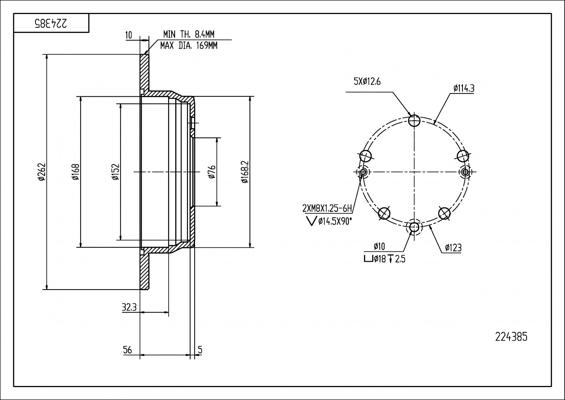 Hart 224 385 - Discofreno autozon.pro