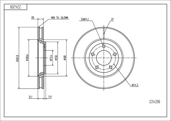 Hart 224 200 - Discofreno autozon.pro