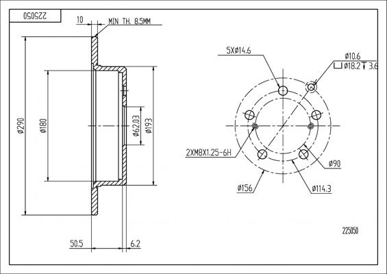 Hart 225 050 - Discofreno autozon.pro