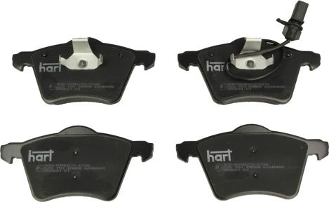 Hart 225 701 - Kit pastiglie freno, Freno a disco autozon.pro