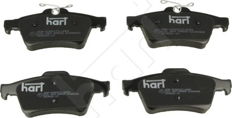 Hart 226 060 - Kit pastiglie freno, Freno a disco autozon.pro