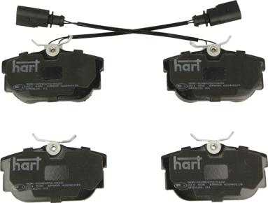 Hart 221 405 - Kit pastiglie freno, Freno a disco autozon.pro