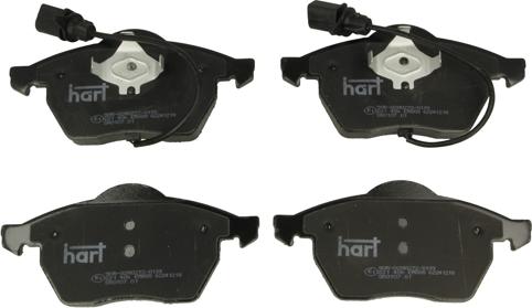 Hart 221 406 - Kit pastiglie freno, Freno a disco autozon.pro