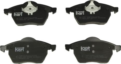 Hart 221 400 - Kit pastiglie freno, Freno a disco autozon.pro