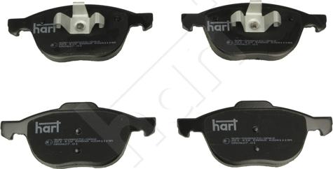 Hart 221 418 - Kit pastiglie freno, Freno a disco autozon.pro