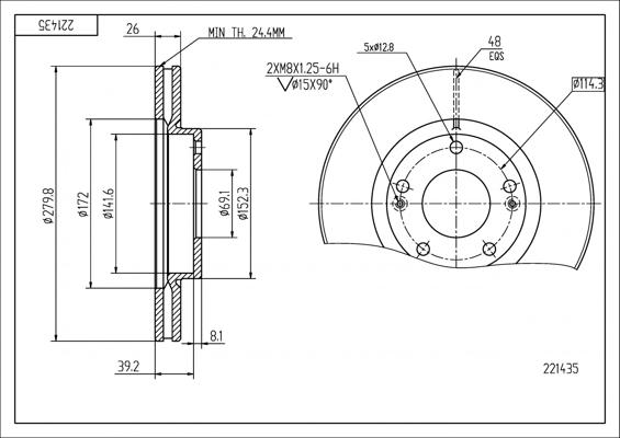 Hart 221 435 - Discofreno autozon.pro