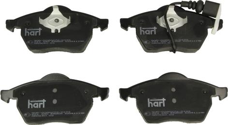 Hart 221 640 - Kit pastiglie freno, Freno a disco autozon.pro