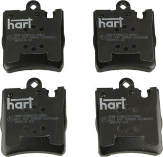 Hart 221 647 - Kit pastiglie freno, Freno a disco autozon.pro