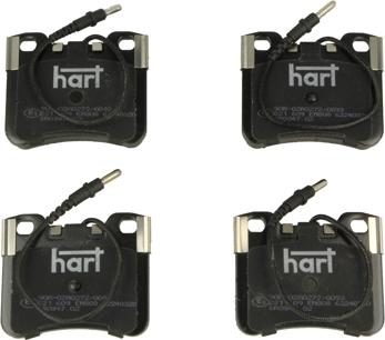 Hart 221 609 - Kit pastiglie freno, Freno a disco autozon.pro