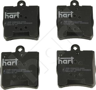 Hart 221 617 - Kit pastiglie freno, Freno a disco autozon.pro