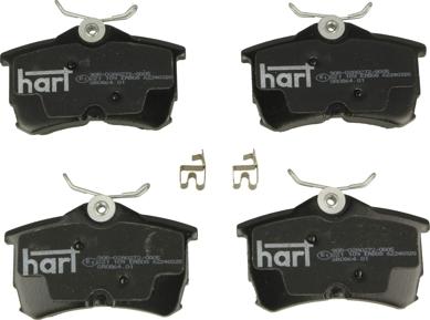 Hart 221 109 - Kit pastiglie freno, Freno a disco autozon.pro