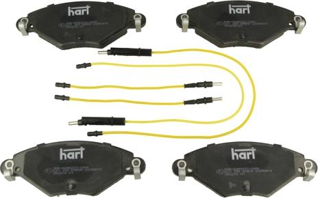 Hart 221 100 - Kit pastiglie freno, Freno a disco autozon.pro