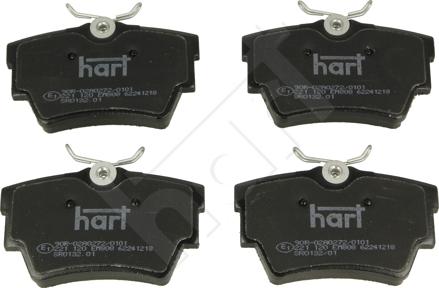 Hart 221 120 - Kit pastiglie freno, Freno a disco autozon.pro