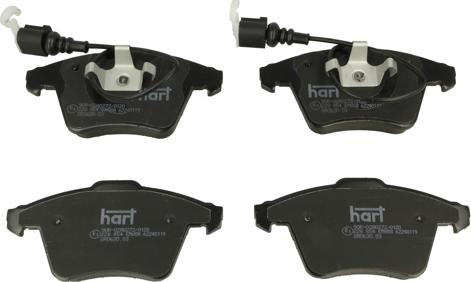 Hart 228 854 - Kit pastiglie freno, Freno a disco autozon.pro