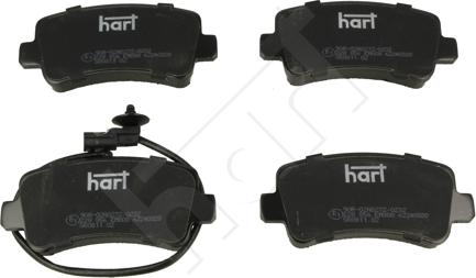 Hart 228 856 - Kit pastiglie freno, Freno a disco autozon.pro