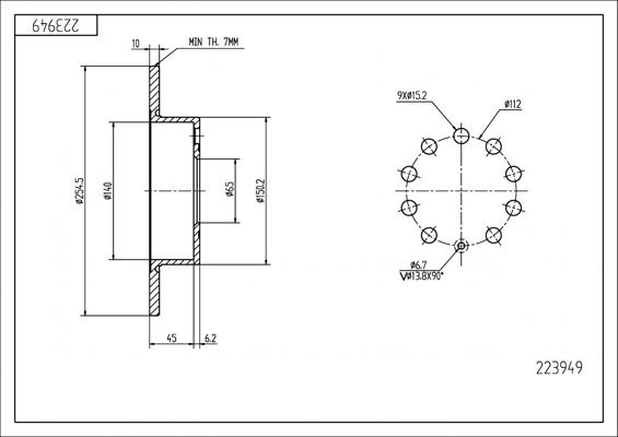 Hart 223 949 - Discofreno autozon.pro