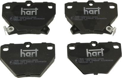 Hart 223 159 - Kit pastiglie freno, Freno a disco autozon.pro