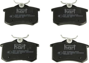 Hart 223 160 - Kit pastiglie freno, Freno a disco autozon.pro