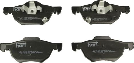 Hart 223 163 - Kit pastiglie freno, Freno a disco autozon.pro