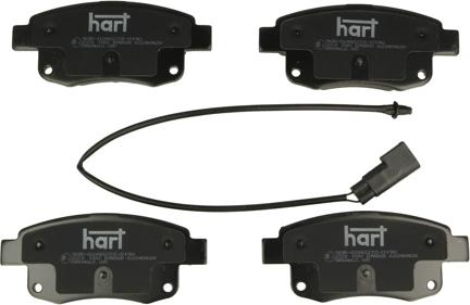 Hart 223 180 - Kit pastiglie freno, Freno a disco autozon.pro