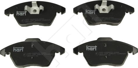 Hart 222 294 - Kit pastiglie freno, Freno a disco autozon.pro