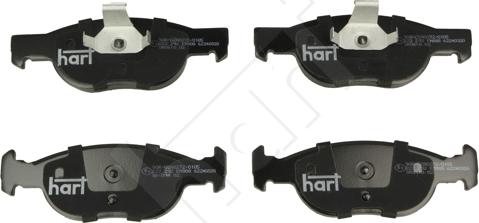 Hart 222 292 - Kit pastiglie freno, Freno a disco autozon.pro