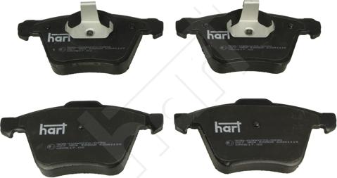 Hart 227 954 - Kit pastiglie freno, Freno a disco autozon.pro