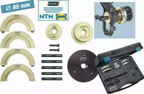 HAZET 4934-2585/12 - Kit attrezzi montaggio, Mozzo / Cuscinetto ruota autozon.pro