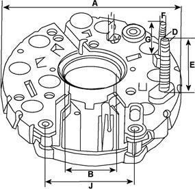 HC-Cargo 335538 - Raddrizzatore, Alternatore autozon.pro