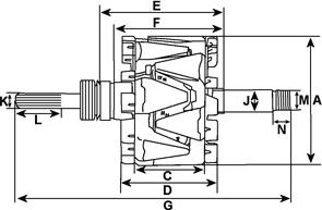 HC-Cargo 138116 - Rotore, Alternatore autozon.pro