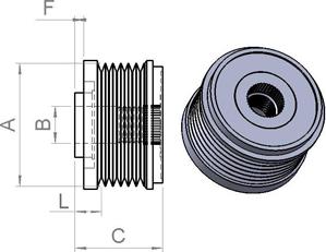 HC-Cargo 235507 - Puleggia cinghia, Alternatore autozon.pro