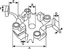 HC-Cargo 333497 - Supporto, Spazzole in carbone autozon.pro