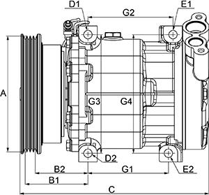 HC-Cargo 240890 - Compressore, Climatizzatore autozon.pro