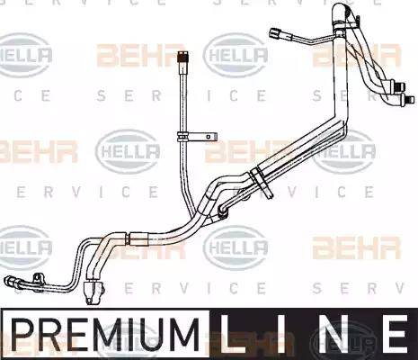 HELLA 9GS 351 338-741 - Condotto d. bassa / alta pressione, Climatizzatore autozon.pro