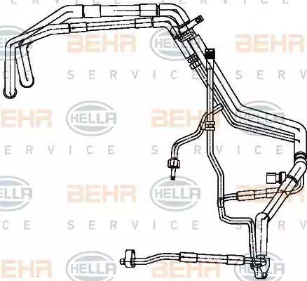 HELLA 9GS 351 338-731 - Condotto d. bassa / alta pressione, Climatizzatore autozon.pro