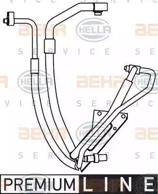 HELLA 9GS 351 337-591 - Condotto d. bassa / alta pressione, Climatizzatore autozon.pro