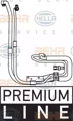 HELLA 9GS 351 337-651 - Condotto d. bassa / alta pressione, Climatizzatore autozon.pro