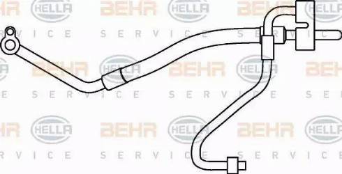 HELLA 9GS 351 337-161 - Condotto d. bassa / alta pressione, Climatizzatore autozon.pro