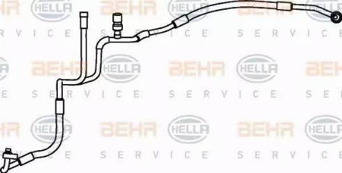 HELLA 9GS 351 337-211 - Condotto alta pressione, Climatizzatore autozon.pro