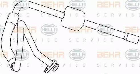 HELLA 9GS 351 337-721 - Condotto d. bassa / alta pressione, Climatizzatore autozon.pro