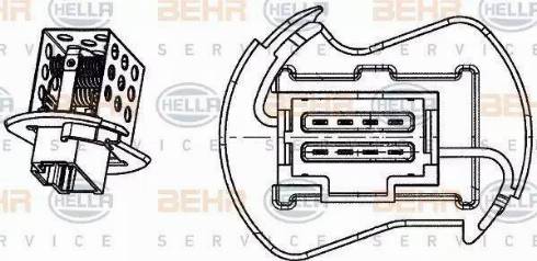 HELLA 9ML 351 332-251 - Resistenza, Ventilatore abitacolo autozon.pro