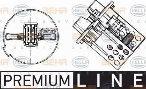 HELLA 9ML 351 332-281 - Resistenza, Ventilatore abitacolo autozon.pro