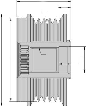 HELLA 9XU 358 039-021 - Puleggia cinghia, Alternatore autozon.pro