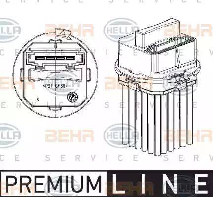 HELLA 5DS 351 320-011 - Regolatore, Ventitlatore abitacolo autozon.pro