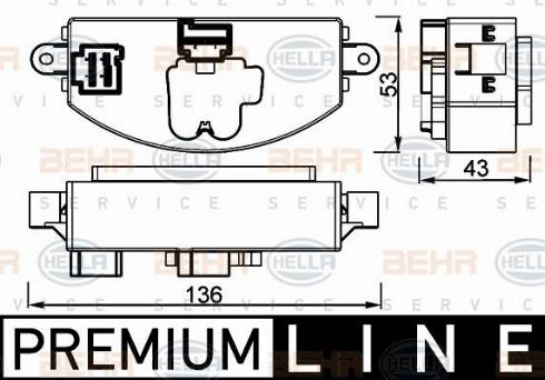 HELLA 5HL 351 332-471 - Regolatore, Ventitlatore abitacolo autozon.pro