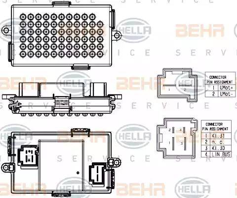 HELLA 5HL 351 321-531 - Regolatore, Ventitlatore abitacolo autozon.pro