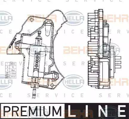 HELLA 5HL 351 321-011 - Regolatore, Ventitlatore abitacolo autozon.pro