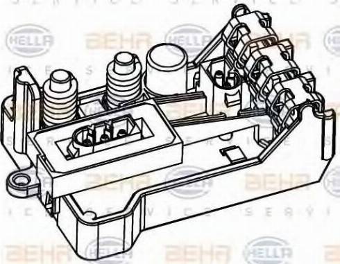 HELLA 5HL 351 321-151 - Regolatore, Ventitlatore abitacolo autozon.pro