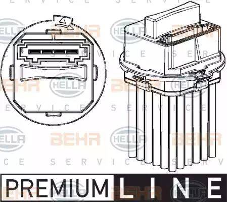 HELLA 5HL 351 321-321 - Regolatore, Ventitlatore abitacolo autozon.pro